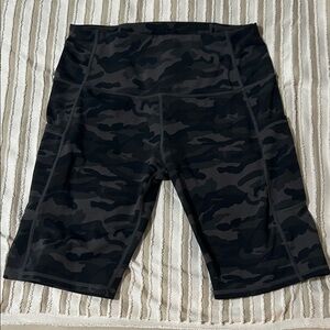 Women's Black Camo Bike Shorts